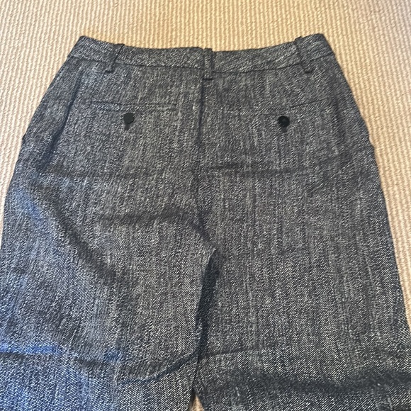 NWT THEORY trecca 2 pants in navy herring melange size 2/4 - Picture 14 of 14